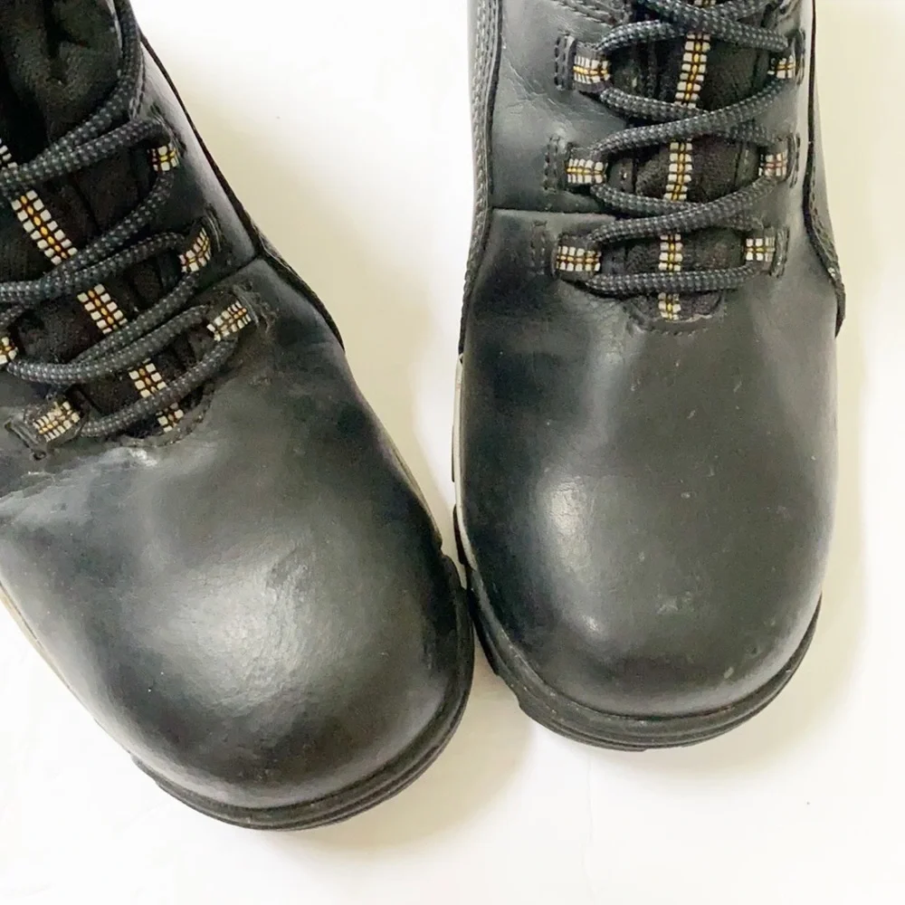 WOLVERINE | Carbon Max black leather work boots Men size 8.5